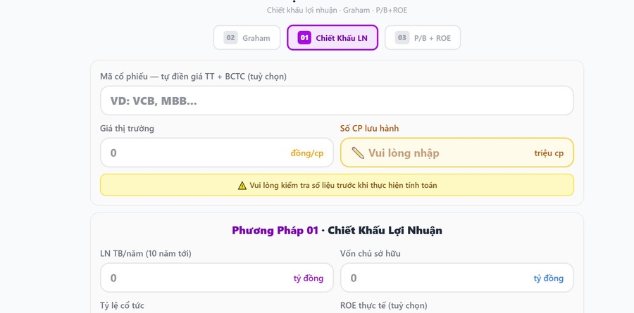 Định Giá Cổ Phiếu